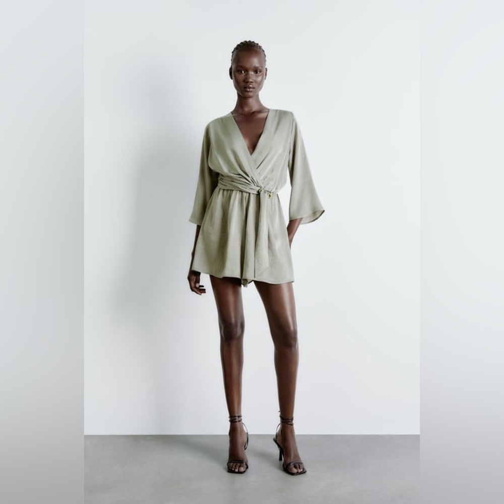 Zara | SATIN EFFECT JUMPSUIT